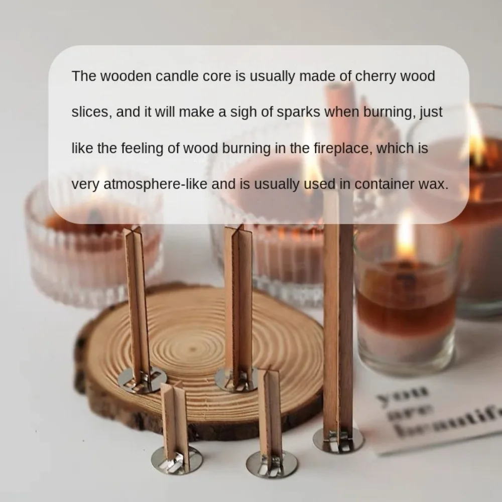 10 Pcs Cross Shaped Candlewick New S-shaped Woodiness Aromatherapy Core Croppable Circular Tube Shape Wick Office