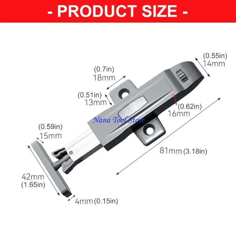 31GJ Push to Open Catches Lock Cabinet Push Latches Locking Device Open Catches for Drawer Cabinet Cupboard Door
