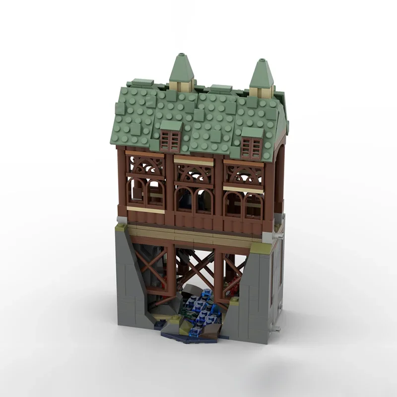 489pcs MOC HP Modulair De Houten Brug Harry Modelbouw Speelgoed Blokken Monteren DIY Creatief Onderwijs Kerstcadeau Baksteen