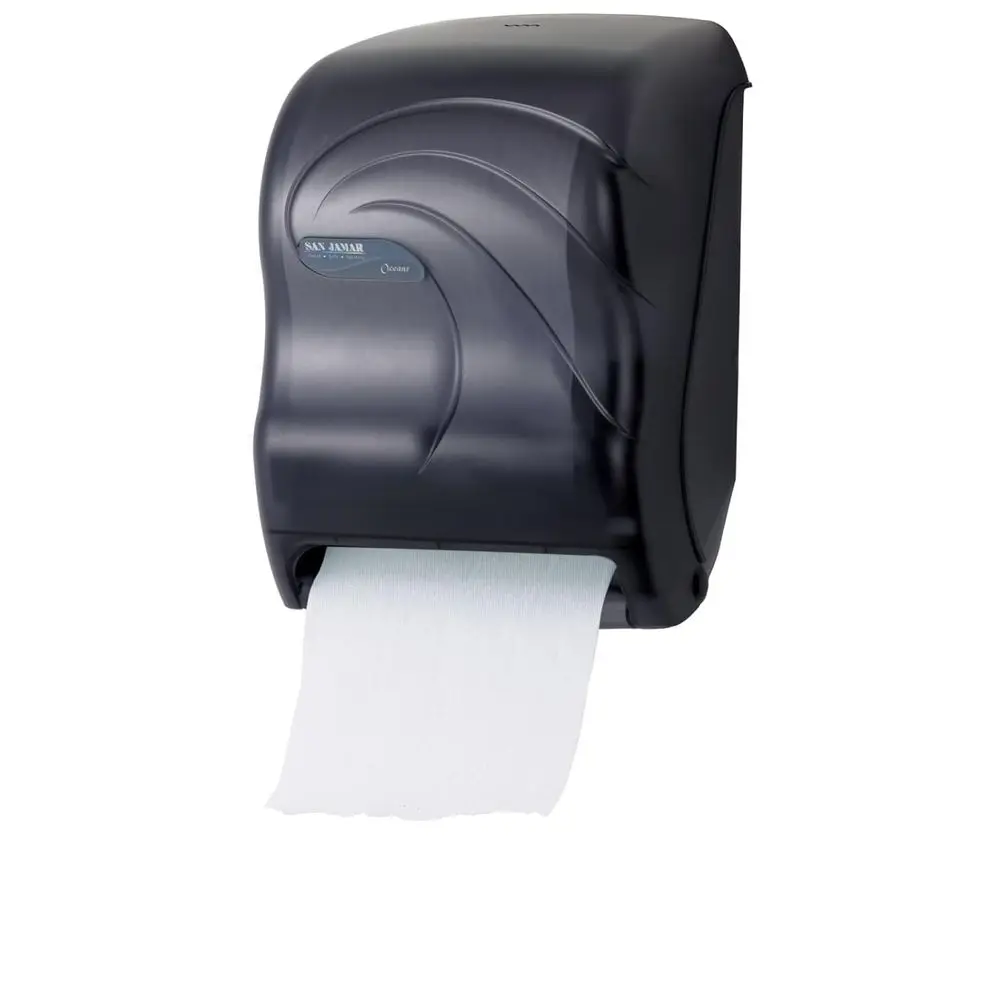 

Ocean Smart Automatic Paper Towel Dispenser, Ideal for Bathroom and Kitchen, 14.44 x 11.75 x 9.13, 1 Unit, Black Pearl
