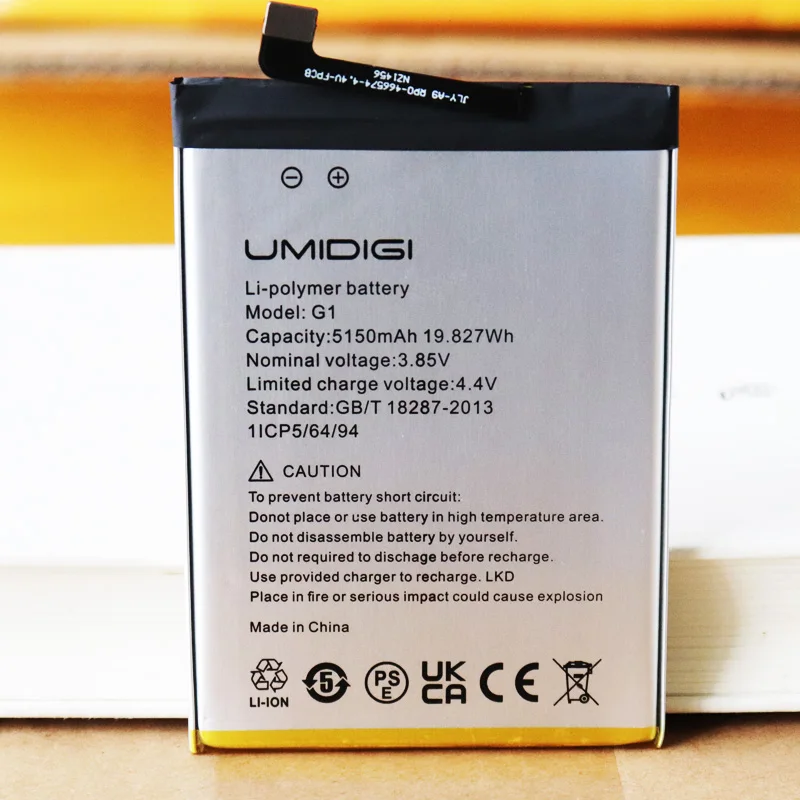 2023 Year Date 5150mAh Phone Battery For UMI Umidigi G1 / G1 Max / C1 / C1 Max Replacement Battery