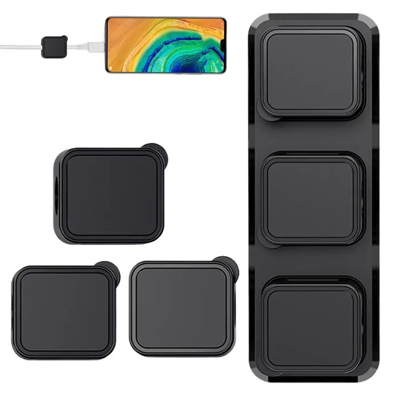 สายเคเบิลแม่เหล็กคลิปติดผนังสำหรับรถยนต์บ้านเดสก์ท็อปการจัดการสายเคเบิล USB ที่จัดระเบียบจัดการลวดบนโต๊ะ