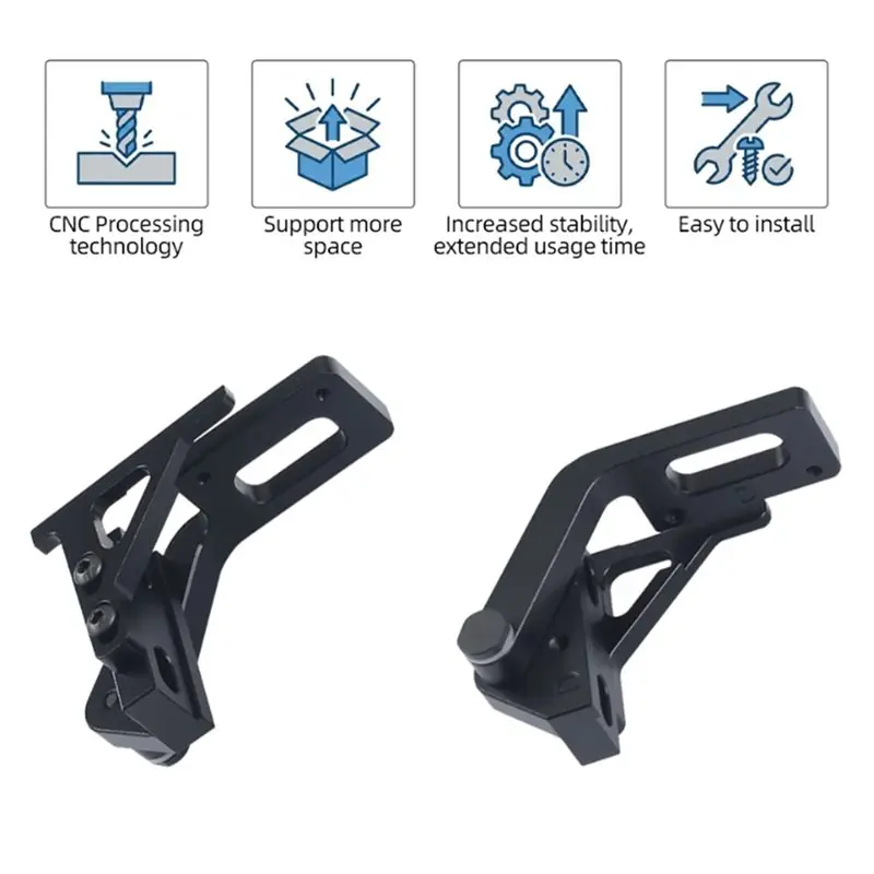 Picture 5: Door Hinge For Bambu P1S For Bambu X1 Door Hinge Metal Door Hinge 180/270° For Bambu Lab P1S/X1 CNC 3D Printer