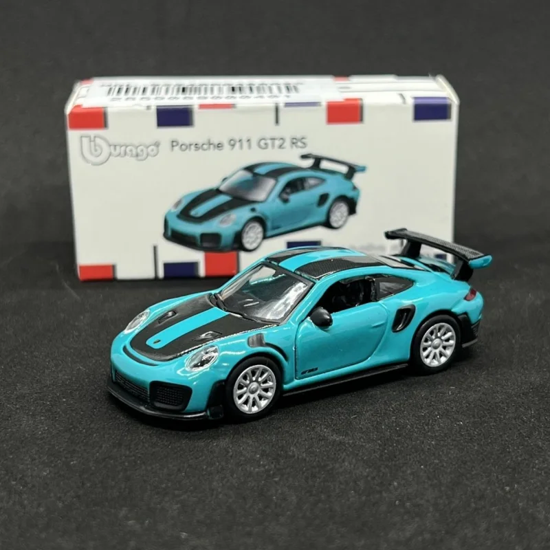 

New Bburago 1:64 genuine Porsche 911 GT2RS car model series children's Christmas boy gift toys