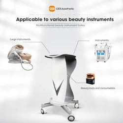 Spa Salon Beauty Instrument Shelf Standing Trolley with wheels for Facial Elight Ipl Laser Machine Beauty Salon Trolley