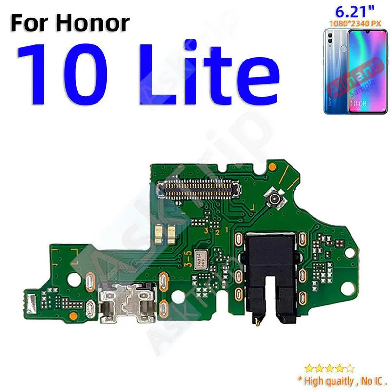 Aiinant For Huawei Honor 10 20 View Note 10 V10 10x Lite Bottom Charging USB Date Dock Microphone Charger Flex Cable Phone Part