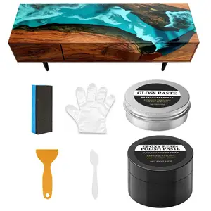 Epoxy Resin Polishing Kit - Creamy Scratch Removal Compound to Restore Shine - Easy Buffing for Resin Art, Table Decor