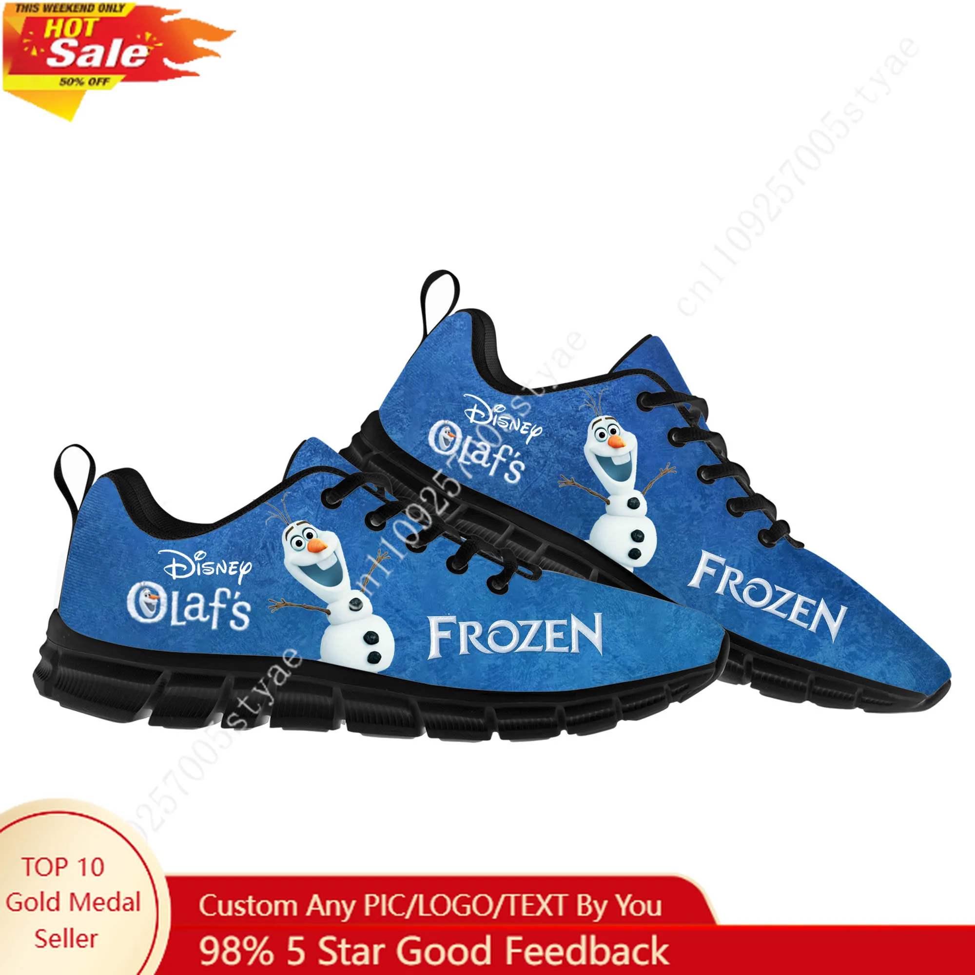 

Disney Frozen Olaf Sports Shoes Mens Womens Casual Running Lightweight Shoes