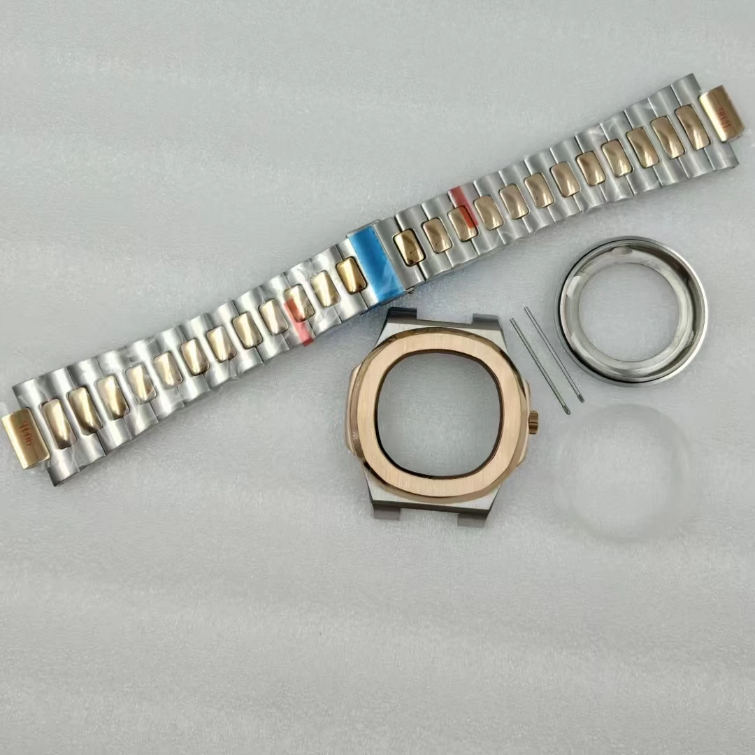 Watch accessories modified case 41mm Nautilus sapphire glass mirror transparent cover suitable for NH35/36 movement