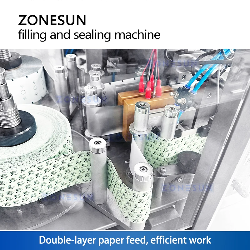 Машина для наполнения и запечатывания Zonesun, легкая упаковка с одной дозой для жидкости и кремового продукта