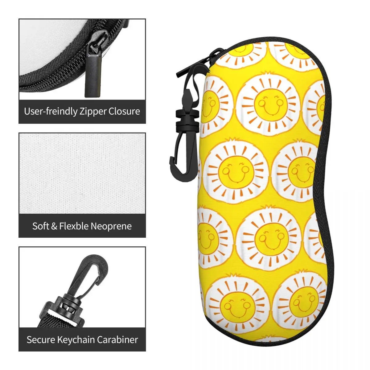 Чехол для хранения очков с рисунком в виде медведя