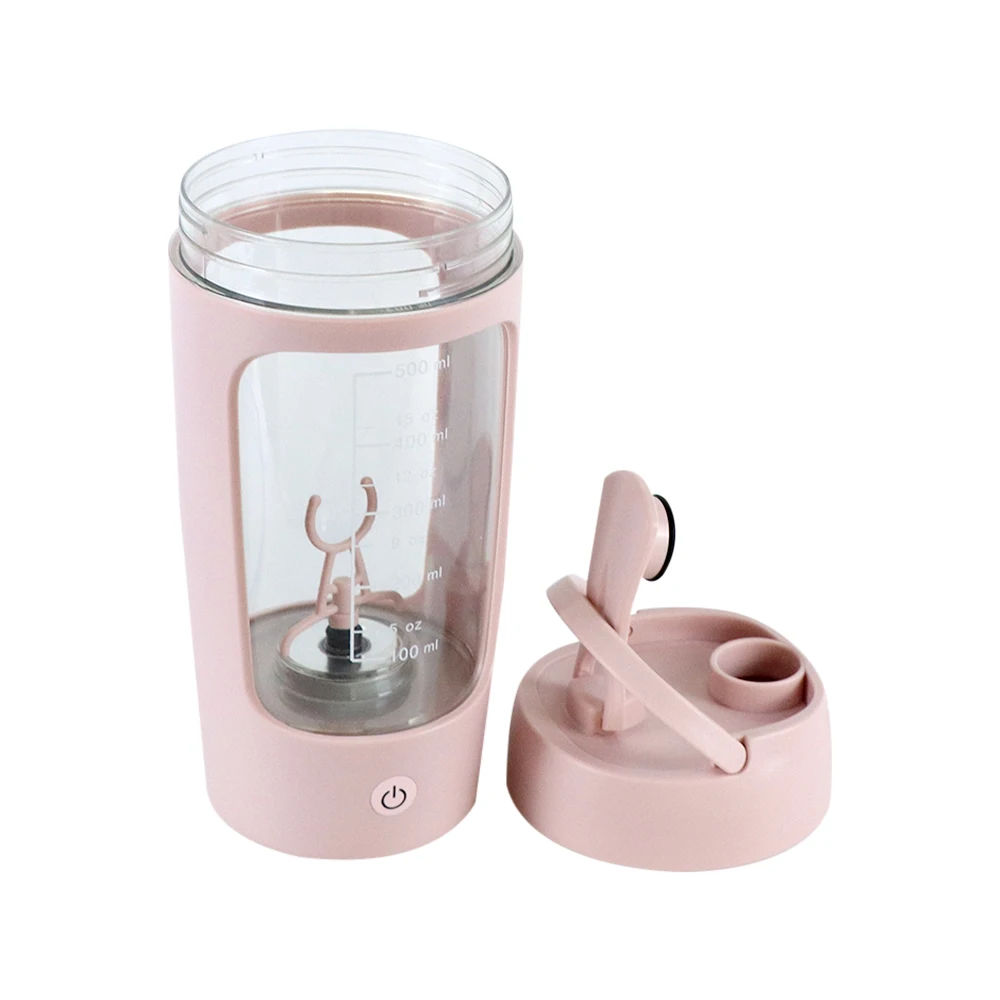 650ml USB Electric Portable Whey Protein Shaker bottle Fully Automatic Stirring Cup 1200mAh for Fitness Workout drinking water