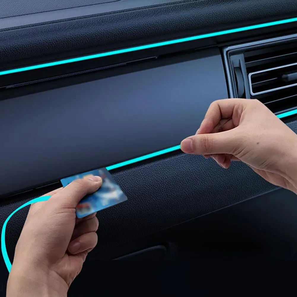 

Полноцветная USB LED-подсветка для автомобиля, невидимая USB LED-лампа, атмосферная внутренняя оптоволоконная лента, автомобильный светильник RGB S6W6