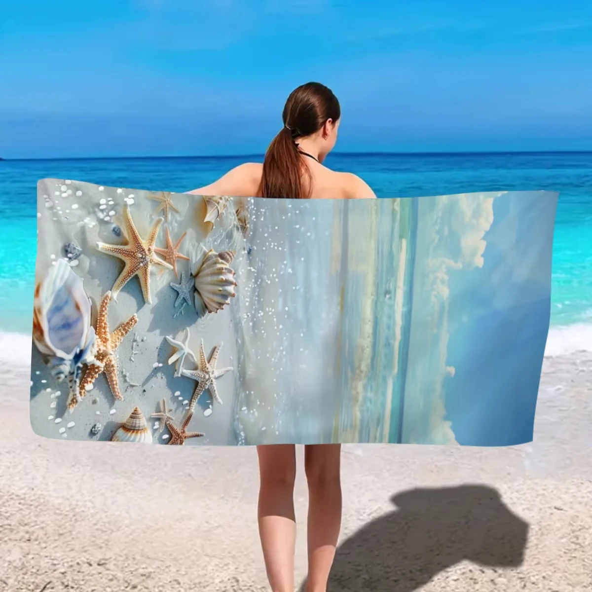 

Быстросохнущее пляжное полотенце без песка и водопоглощения, полотенце для летних каникул, пляжного бассейна, йоги, можно стирать в машине, быстрая доставка