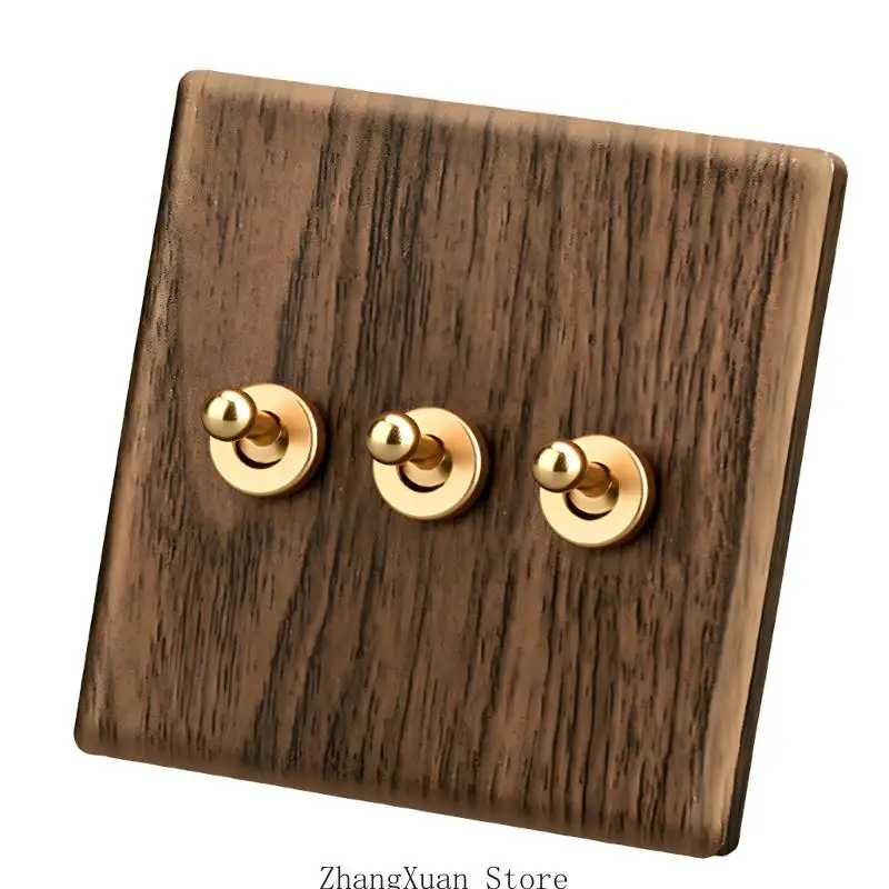 Antike Nachttisch-Wandlampenschalter, Ersatz-PC-Wandpaneel-Flachplatten-Kippschalter für elegante Innenarchitektur 3XUF – Detail 5