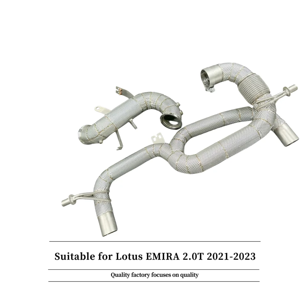 

Подходит для Lotus EMIRA 2.0T 2021-2023, высокопроизводительная выхлопная система с обратной выхлопной трубой с высоким расходом, прямой нижней выхлопной трубой