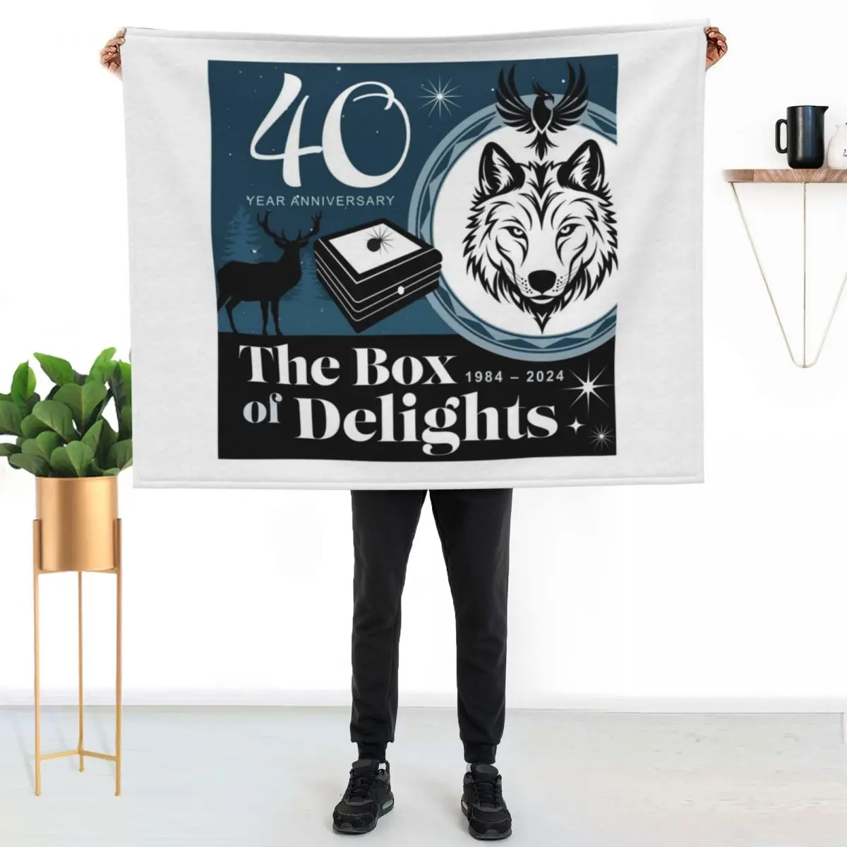 Box of Delights - Main Image 40 year Anniversary 2024 Throw Blanket for winter Vintage heavy to sleep Cute Plaid Luxury Blankets