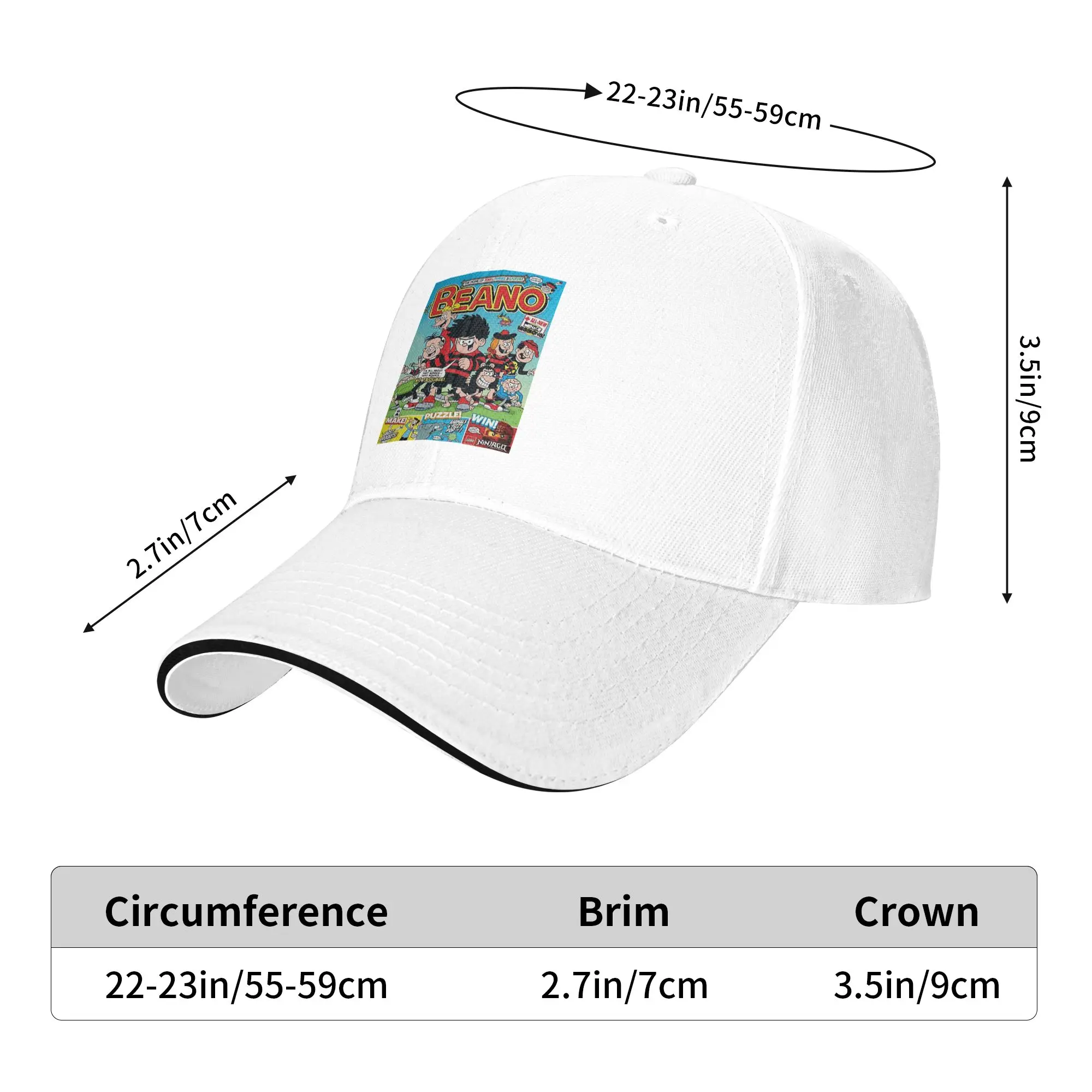 Beano Cap Casual Baseball Caps Adjustable Hat Hip Hop Summer Unisex Baseball Hats Customizable