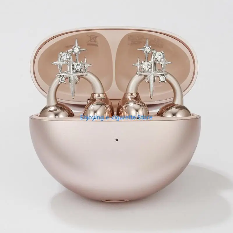 Shimmering Geometrics Alloys Zircons Ear Buds Decoration for Freeclip1/2 Daily Y4QF