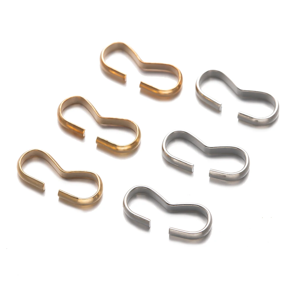 موصل وصلات سريعة لصنع المجوهرات بنفسك ، سلسلة عقدة ، نتائج مشبك ، سوار وقلادة 8 أشكال ، إكسسوارات إصلاح ، ، من من من #3