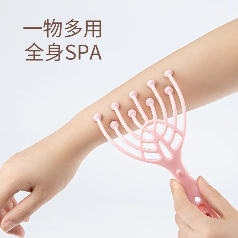 

Head Massager Scalp 5/9 Claws Neck Comb Roller Finger Steel Ball Hand Held Relax Spa Hair Care Massager and Stress Relief Tool