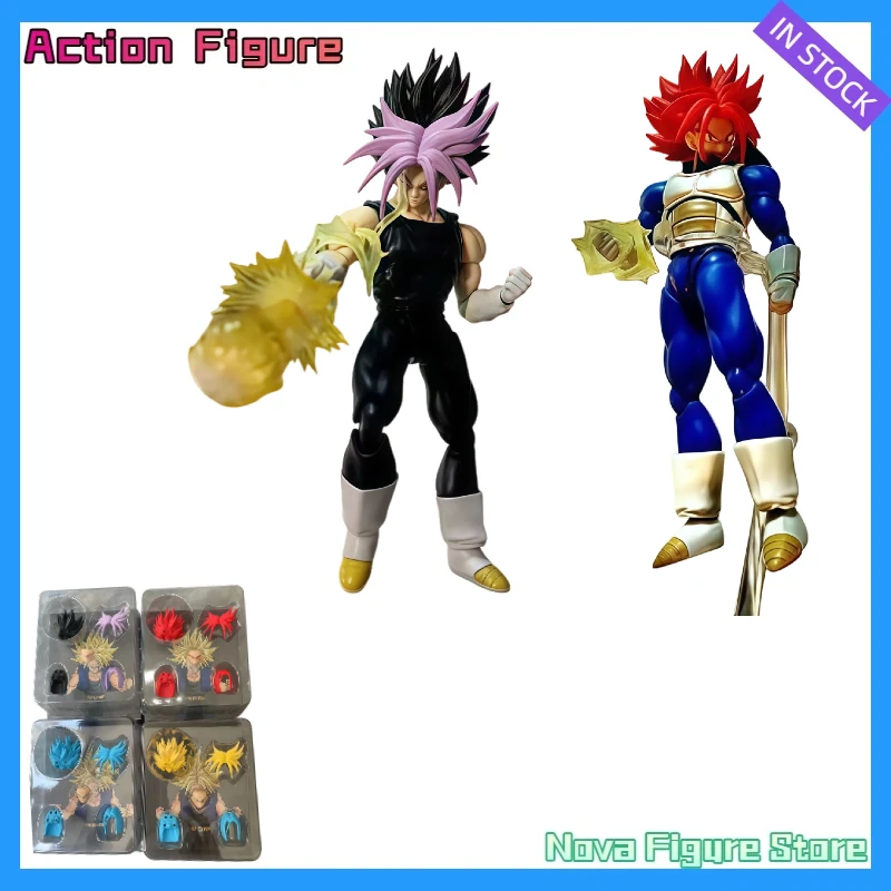 In Stock SHF Trunks & Goten Fusion Dragon Ball Z Super Saiyan Accessory Pack Multiple Colors Action Figure Toys Collection Gifts