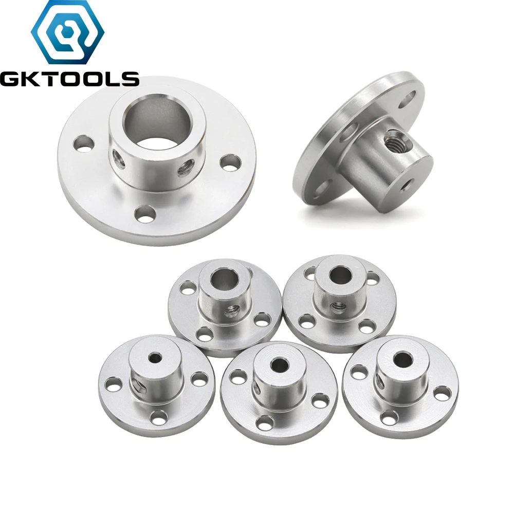 GKTOOLS 2/3/3.17/4/5/6/6.35/7/8/10/11/12/14/16mm Aluminium Rigid Flange Coupling Motor Guide Shaft Coupler 8mm Connector