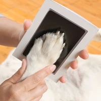 1 Set Newborn Baby DIY Hand And Footprint Kit Ink Pads Photo Frame Handprint Pet Souvenir Pet Paw Prints Souvenirs Gifts 4