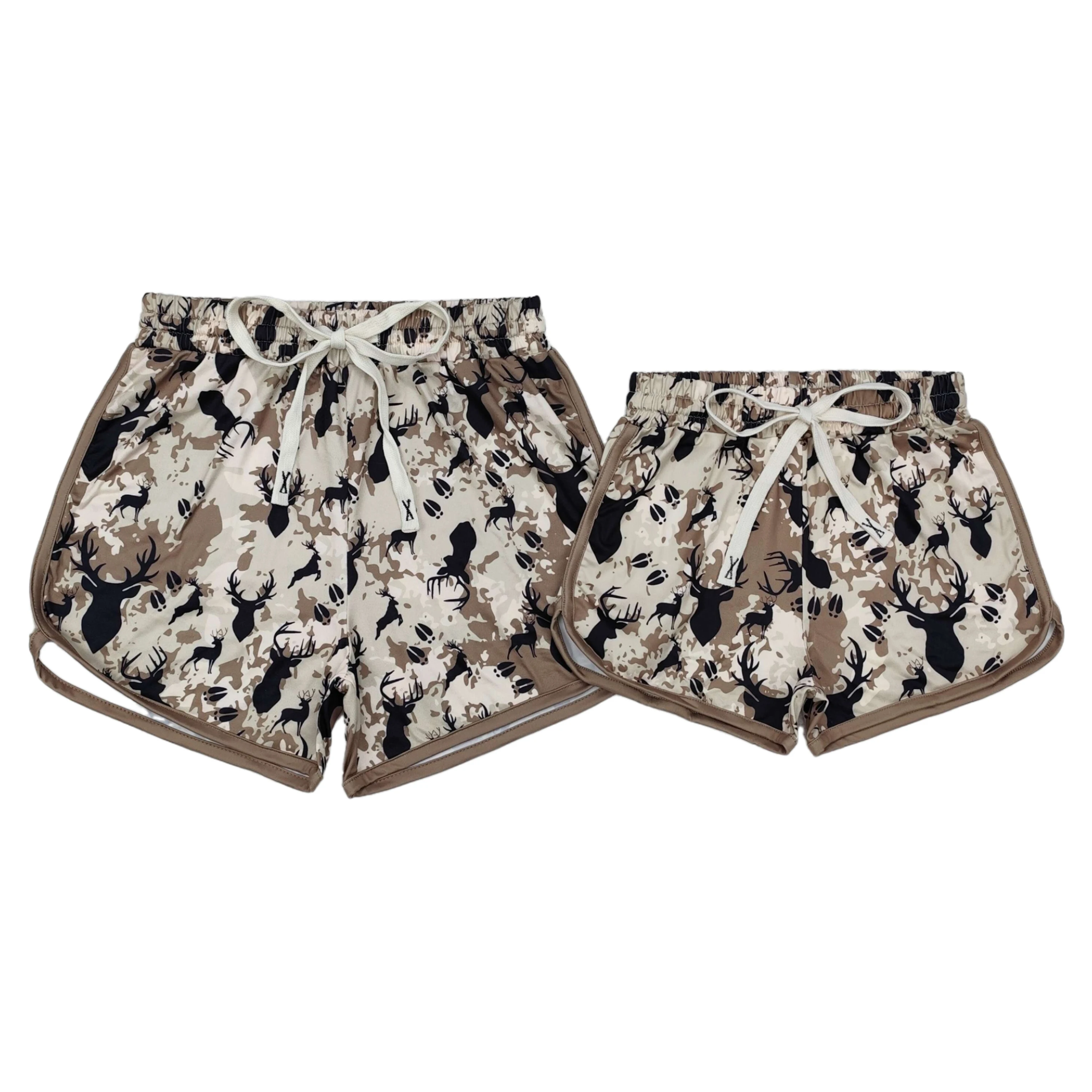 مصنع الجملة الكبار النساء طفلة السراويل الصيف كامو البقرة الغزلان الأحذية الغربية قيعان الوالدين والطفل مطابقة الملابس