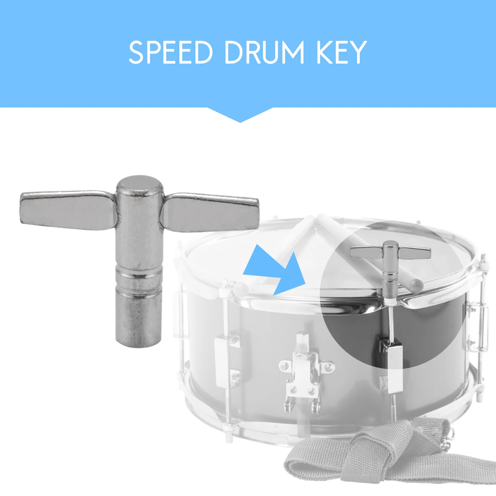 Drum Keys 4 Pack Drum Tuning Key with Continuous Motion Speed Key Percussion Instruments Parts for Drummers