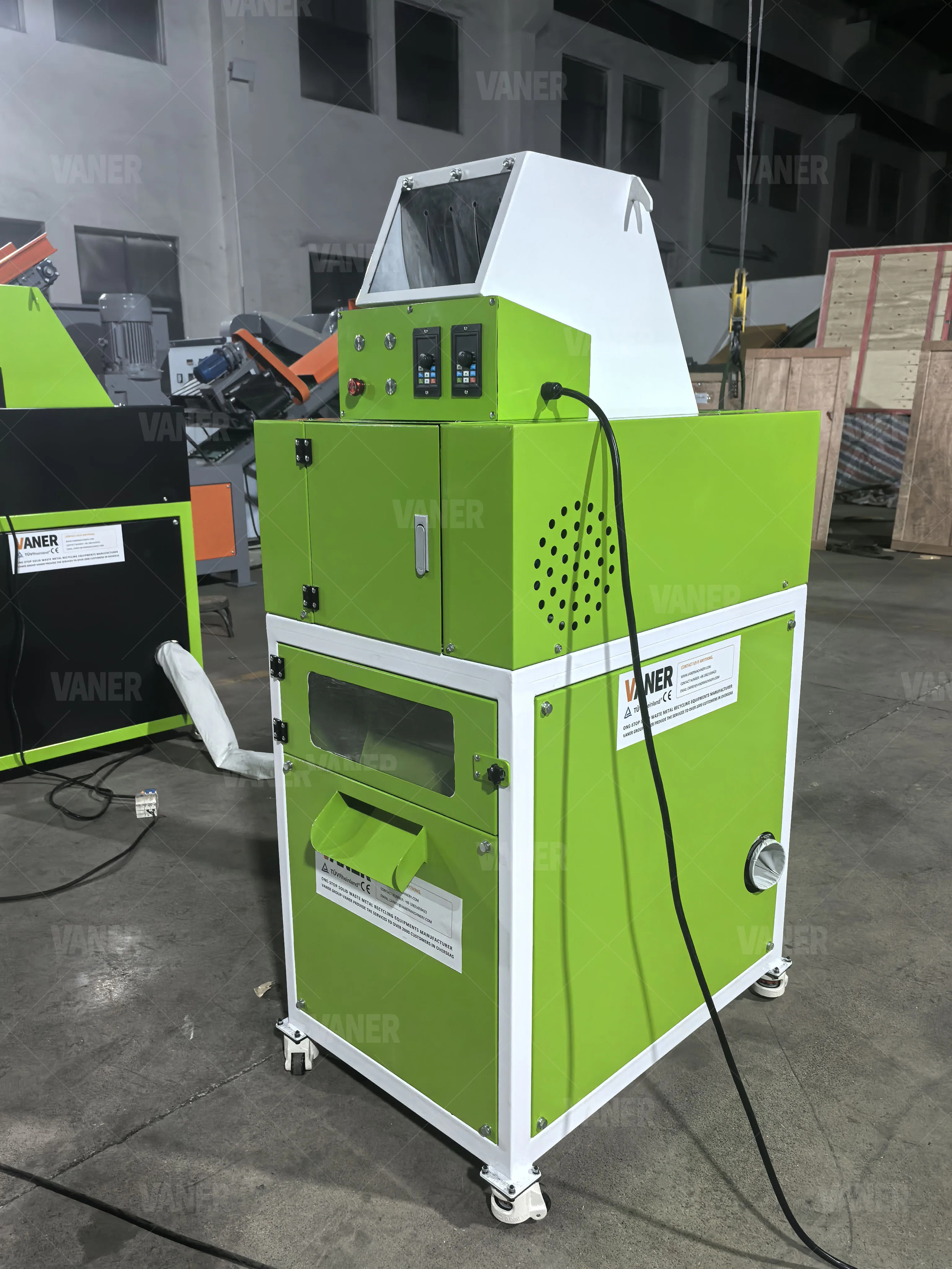 V-C03 50-80KG/H Gold Recycling Machine Mini Copper Granulator Small Size Scrap Copper Wire Cable Granulator Recycling Machine