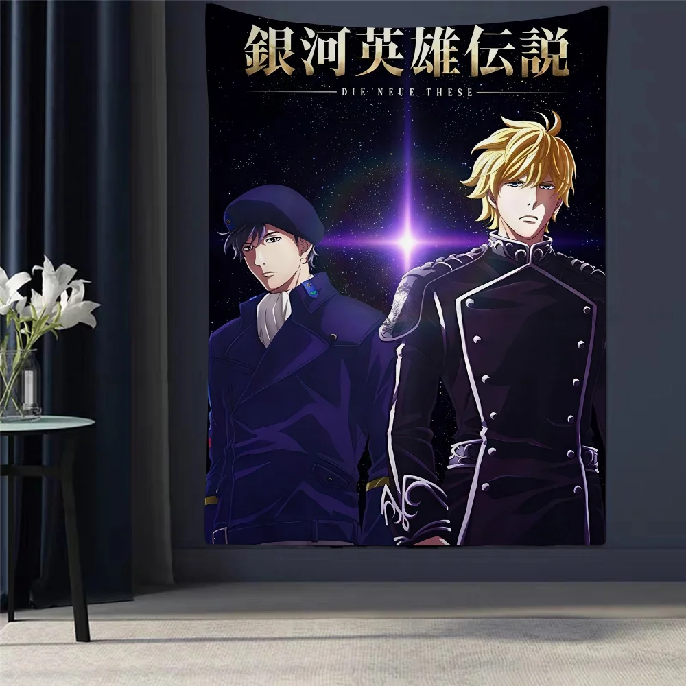 bilibili Legend of Galactic Heroes Printed Large Wall Tapestry Cheap Hippie Wall Hanging Bohemian Wall Tapestries INS Home Decor