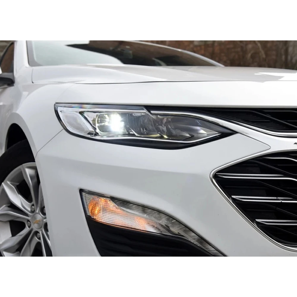 สำหรับ Chevrolet MALIBU XL 2019 2020 2021ฝาครอบไฟหน้ารถโปร่งใสฝาครอบเลนส์ใสเปลี่ยน plexshade plexpiglass เดิม