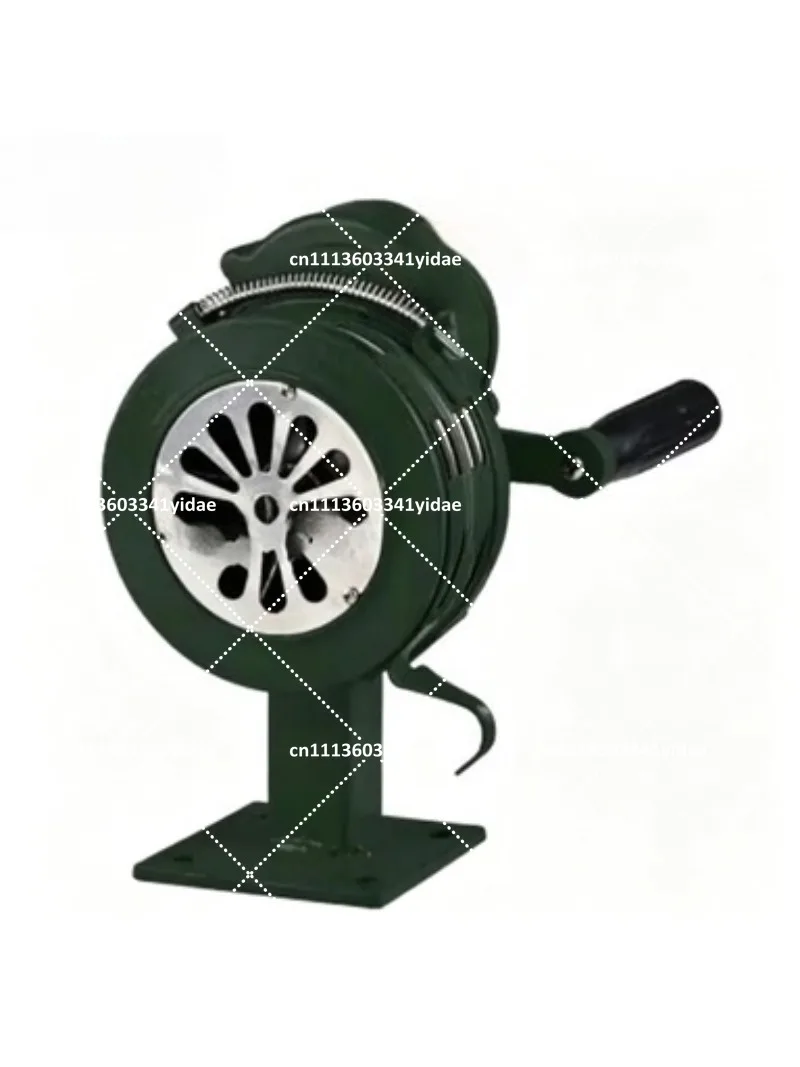 Portable Hand Crank Alarm with Fixed Bracket, Loud Siren for Fire Drill & Air Defense Warning
