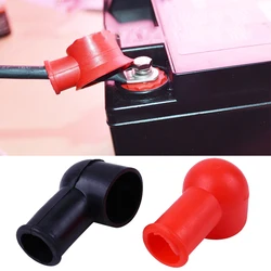 2pcs Car Battery Cover PVC Insulate Terminal Cap 12V Negative Positive Protector Clamps Replacement Batteries Car Accessories