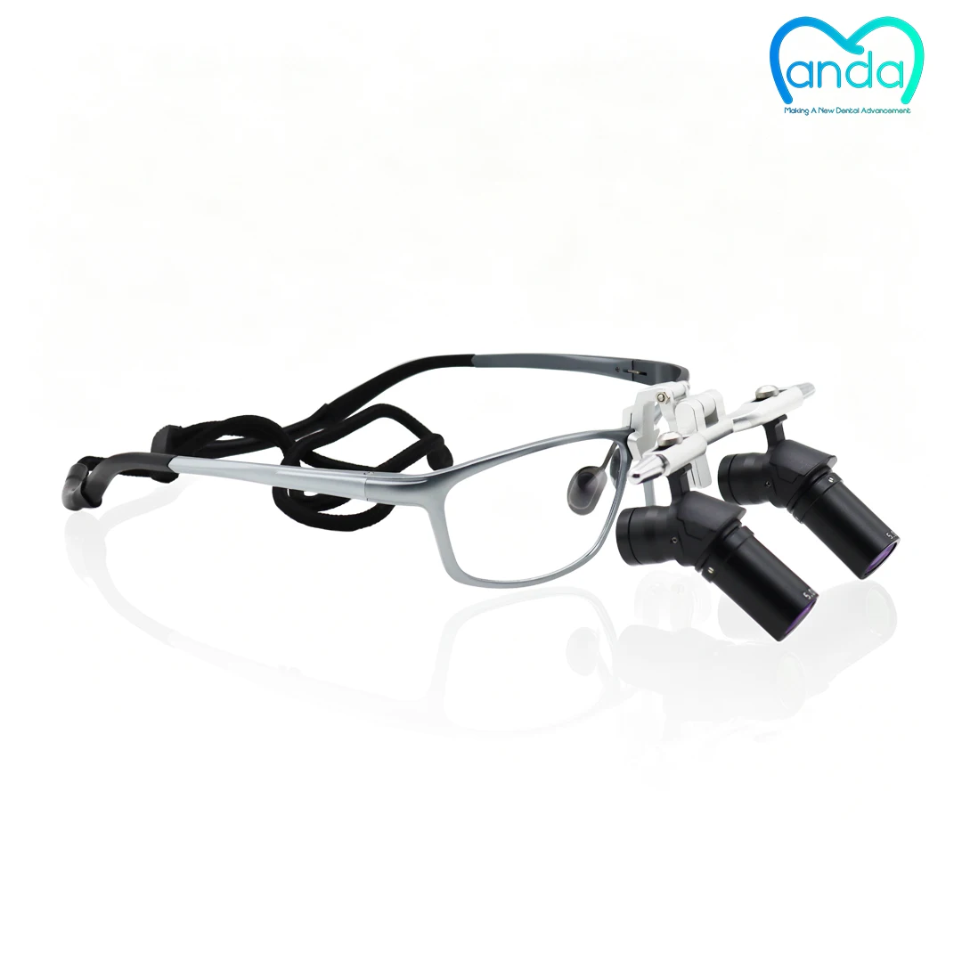 5X Dental Loupe Glasses Lightweight Adjustable 450mm Working Distance | Comfortable Binocular Magnifier for Dentist Daily Use - view 3