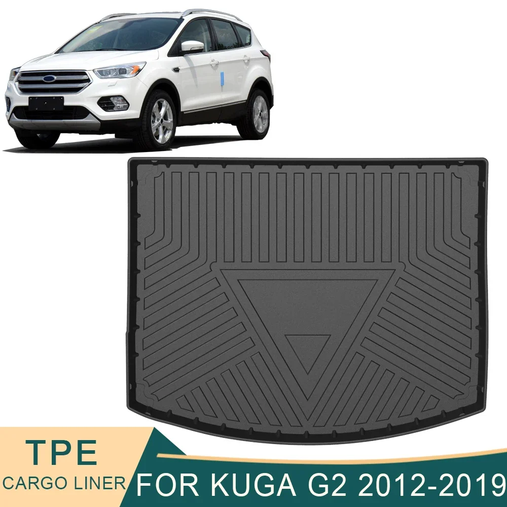 

For Ford Kuga G2 2012-2019 Car Cargo Liner All-Weather TPE Non-slip Trunk Mats Waterproof Boot Tray Carpet Interior Accessories