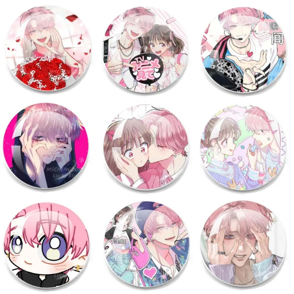 Anime Tamon-kun Ima Docchi!? Tamon Ouri Keito Natsuki Rintaro Utage Brooch Badge Lapel Pins Bag Accessories Jewelry Gift
