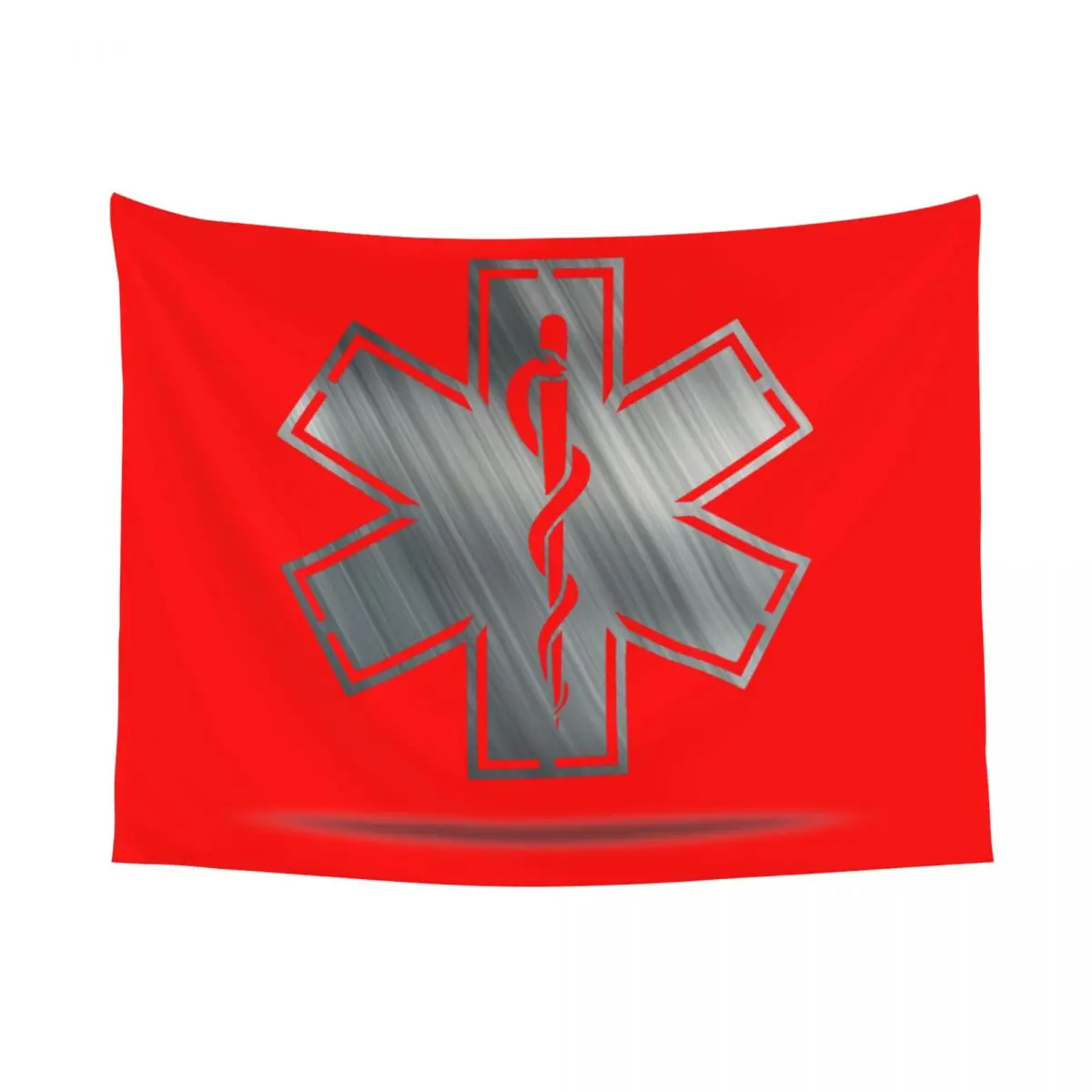 Emt Star Of Life Hippie Tapestry for Bedroom Decoration Paramedic Medical Tapestries Home Decor