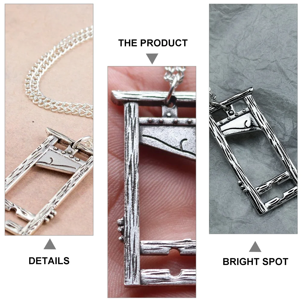 Fashion Earrings and Necklace Set Trendy Alert Alloy Hand Chain Bracelet Guillotine