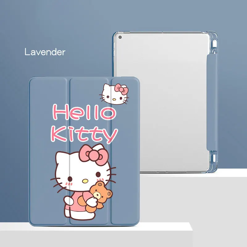 

Чехол Hello Kitty для Ipad 10-го поколения, чехол для iPad Pro 2024, 11 дюймов, 9/7/8, 9,7 дюйма, чехол для планшета Air4/5 Mini 6, со слотом для ручки