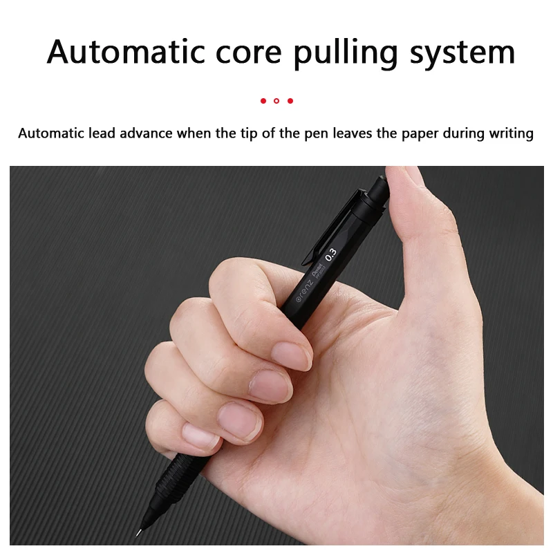 Pentel Orenznero metalowy ołówek automatyczny 0,5/0,3/0,2mm ciągły wkład końcówka teleskopowa Oreo lapiseira profesjonalne artykuły artystyczne — zdjęcie produktu 4