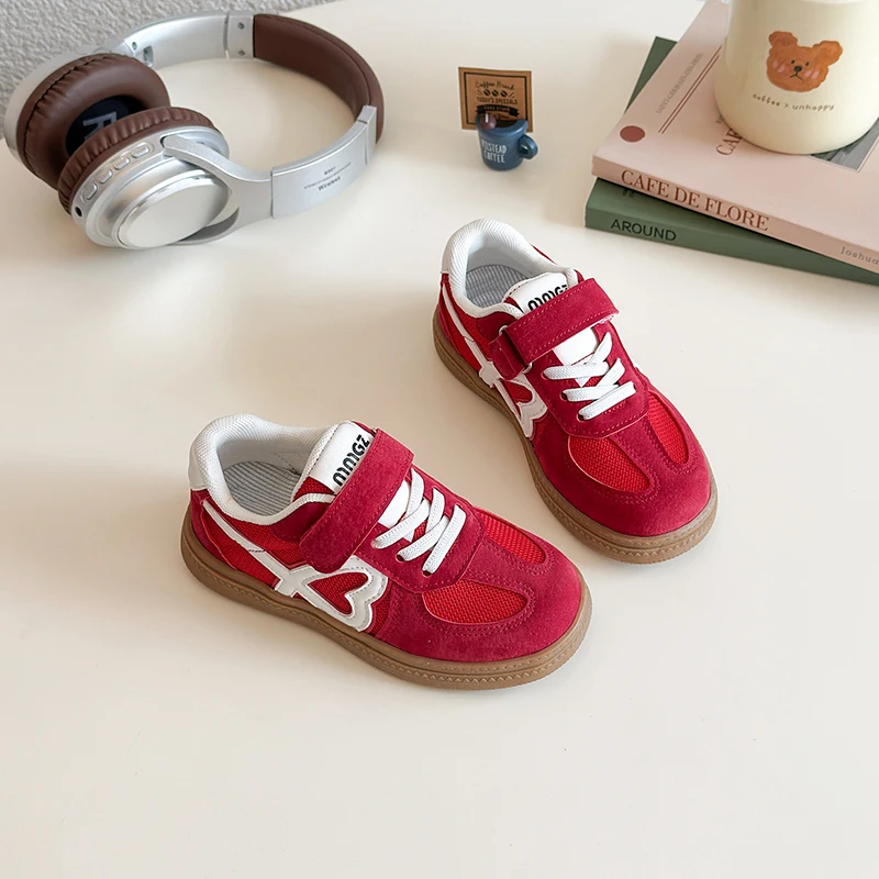 الأطفال أحذية رياضية كاجوال 2025 جديد أسود لينة أسفل الفتيات الفتيان أحذية تدريب الخريف الشتاء موضة أطفال طفل حذاء كاجوال