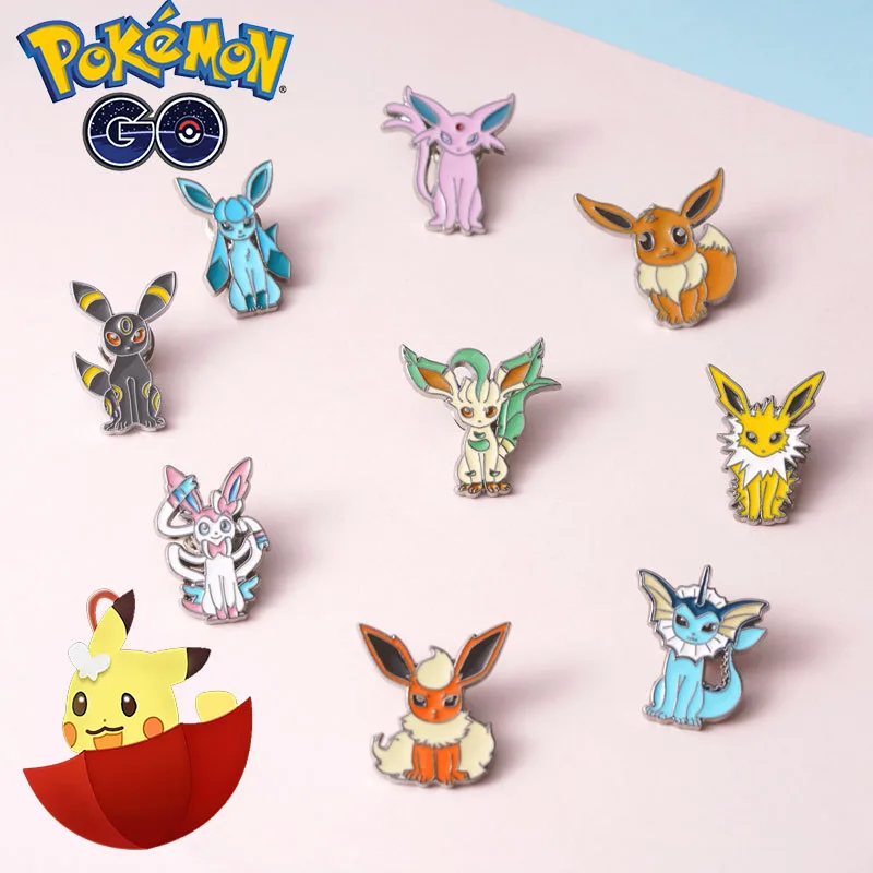 Hot Pokemon Daycare Brooch Cartoon Peripheral Ibrahimovic Family Doll Pin Bag Decorated Pet Cute Cartoon Metal Badge Gift