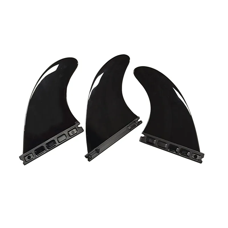 UPSURF fboard Fins Thruster ، 3 قطع لكل مجموعة ، زعانف تصفح نايلون ، علامات تبويب فردية ، زعانف ألواح قصيرة ، إكسسوارات شاطئ