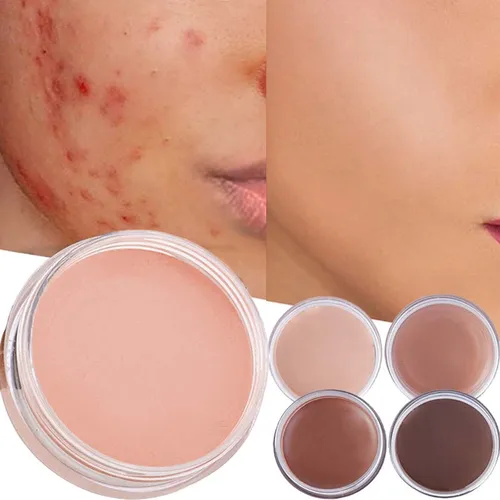Imagen 2 del producto Crema de Base correctora, Base de maquillaje profesional, cobertura completa de pecas, manchas de acné y ojeras, maquillaje Facial