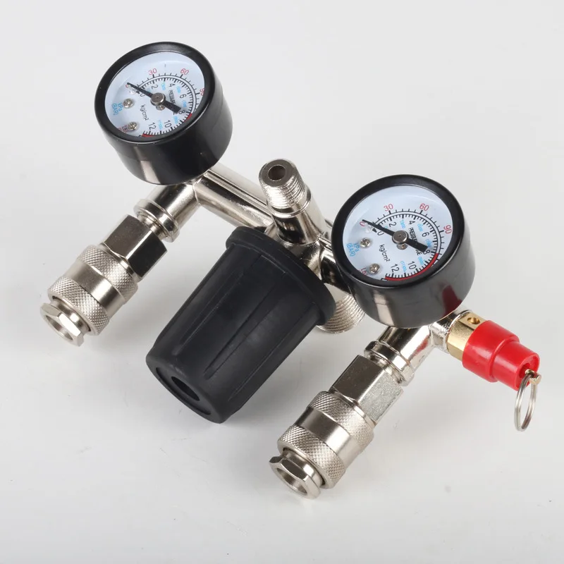 

Аксессуары для воздушного компрессора Кронштейн для выпуска воздуха Bama Черная шляпа Регулируемый кронштейн давления с разъемом «три в одном» в сборе