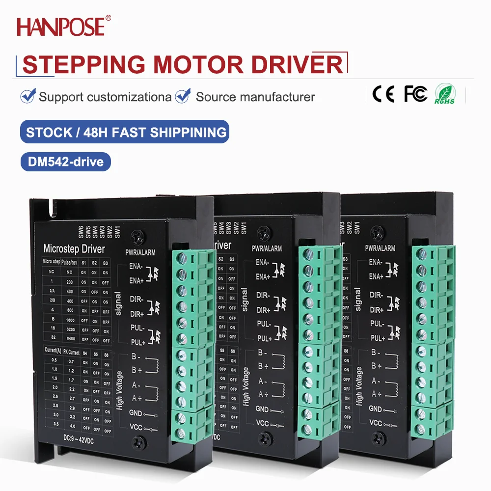 Motor driver model TB6600 current 4.0A subdivision 32 precision stepper motor with stable performance when paired with the drive