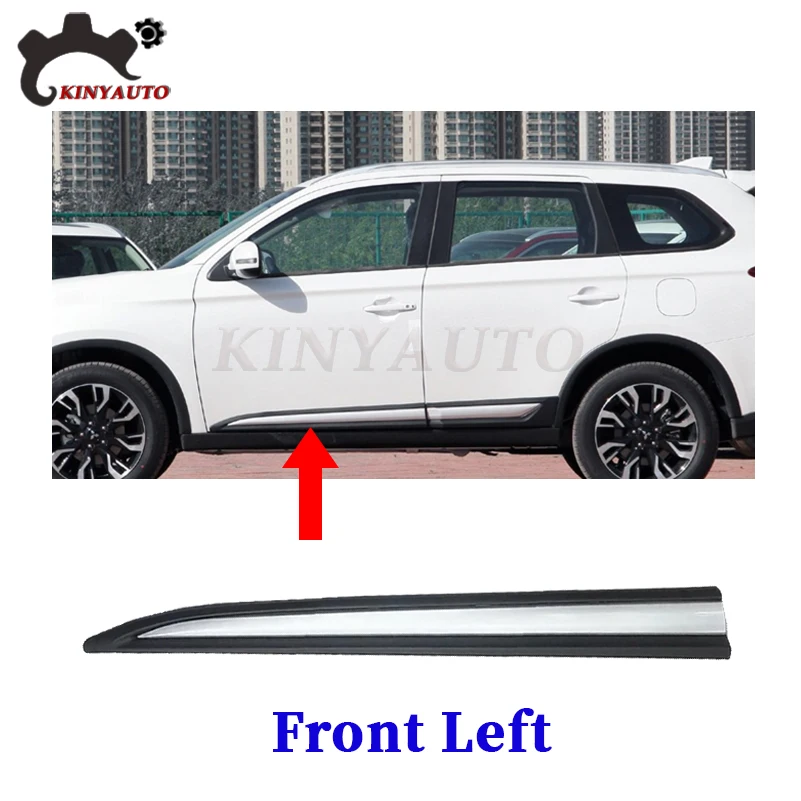 Voor Mitsubishi Outlander 2016 17 18 19 20 Side Modding Chromen Voor Achterdeur Garnituur Anti-Kras Strip Trim Beschermplaat