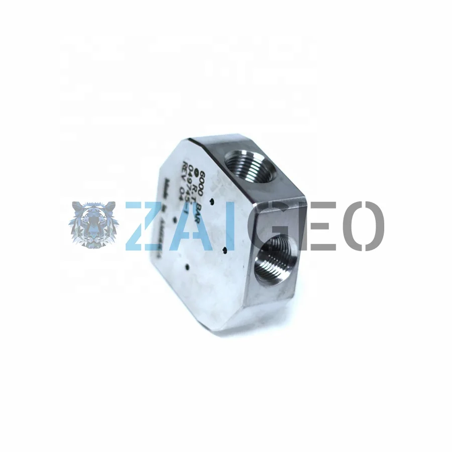 

Waterjet Cutting Machine Head Spare Parts Replacement FLOW 049745-1 87K 3/8" Cross